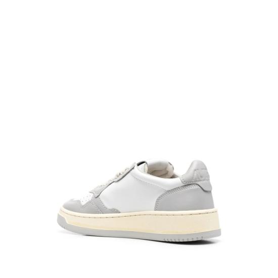 26FW 오트리 메달리스트 로우 레더 스니커즈 AULW WB10 WHITE GREY - AUTRY