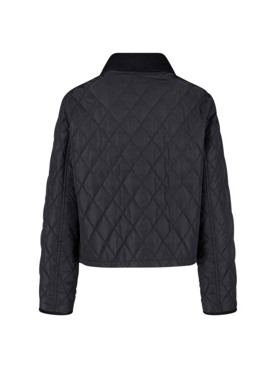 26FW 버버리 올드햄 크롭 퀼팅 자켓 8107465 C1900 Black - BURBERRY