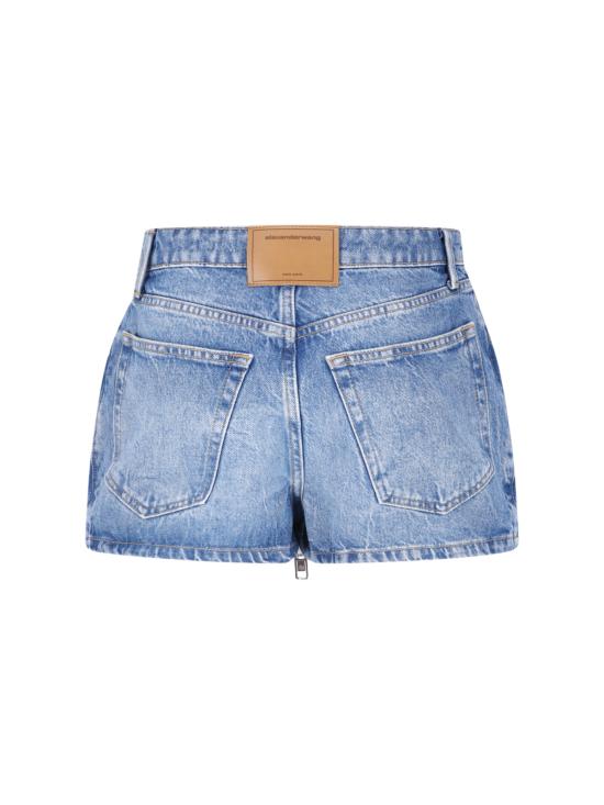 26FW 알렉산더 왕 데님 숏팬츠 4DC3265128 400C Blue - ALEXANDER WANG