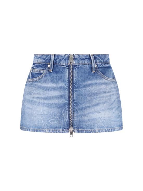 26FW 알렉산더 왕 데님 숏팬츠 4DC3265128 400C Blue