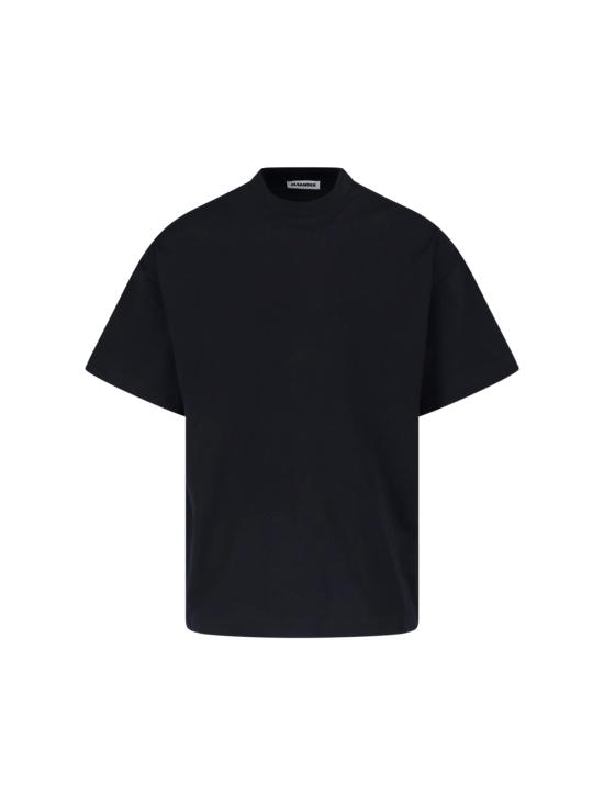 26FW 질샌더 반팔 티셔츠 J22GC0277 J20348 001 Black