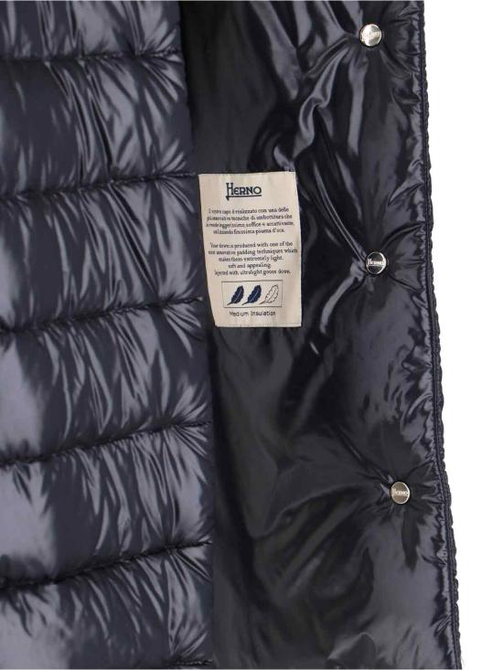 26FW 에르노 아멜리아 A 쉐입 패딩 PI0505DIC 12017Z 9300 Black - HERNO