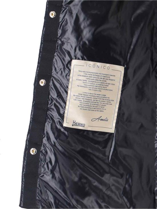 26FW 에르노 아멜리아 A 쉐입 패딩 PI0505DIC 12017Z 9300 Black - HERNO