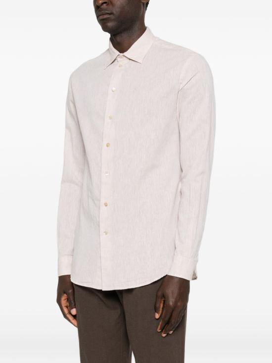 26SS 엠포리오 아르마니 긴팔 셔츠 EM000099 TE20550U1081 BEIGE - EMPORIO ARMANI