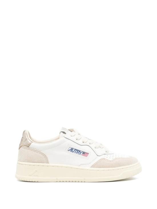 26FW 오트리 메달리스트 로우 레더 스니커즈 AULWLS75 Bianco