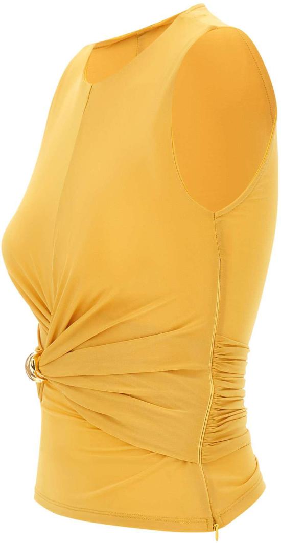 26SS 엘리자베타프랜치 민소매 티셔츠 TO03761E2EV4 YELLOW - ELISABETTA FRANCHI