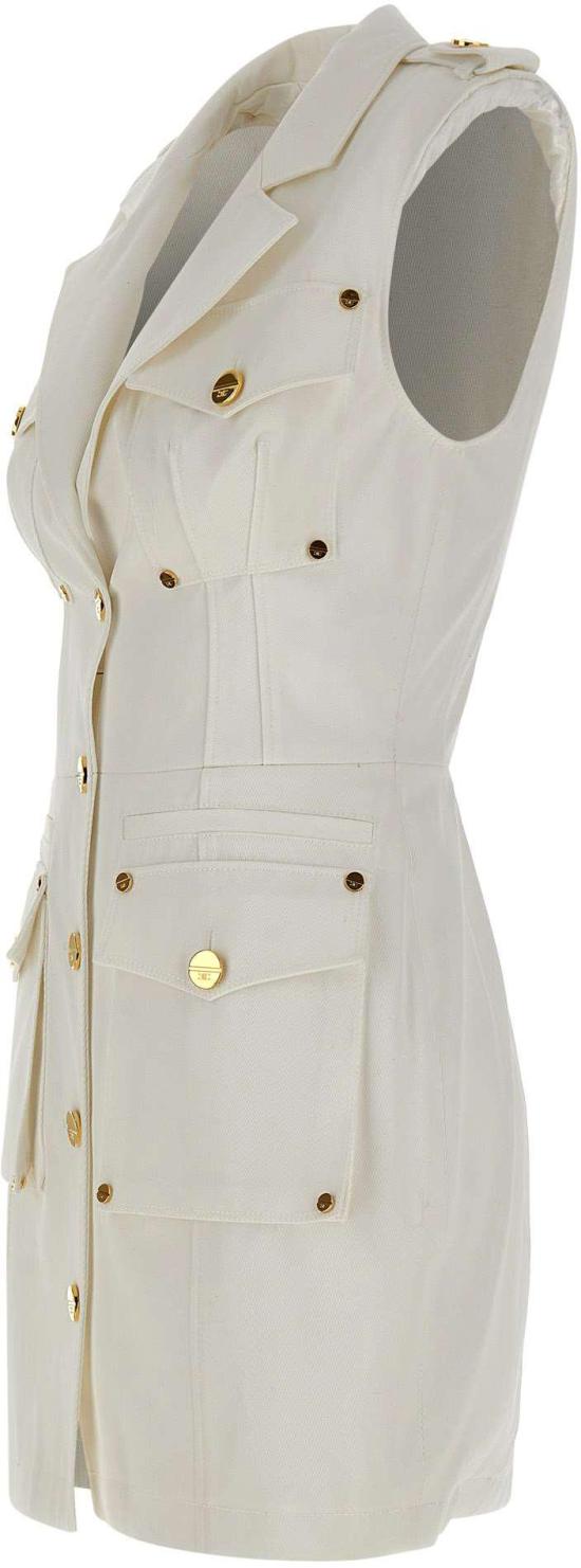 26SS 엘리자베타프랜치 숏 원피스 AB92861E3360 WHITE - ELISABETTA FRANCHI