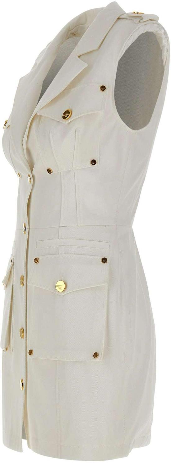 26SS 엘리자베타프랜치 숏 원피스 AB92861E3360 WHITE - ELISABETTA FRANCHI