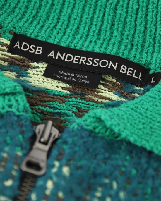  앤더슨벨 집업 니트 atb1008m green VERDE - ANDERSSON BELL