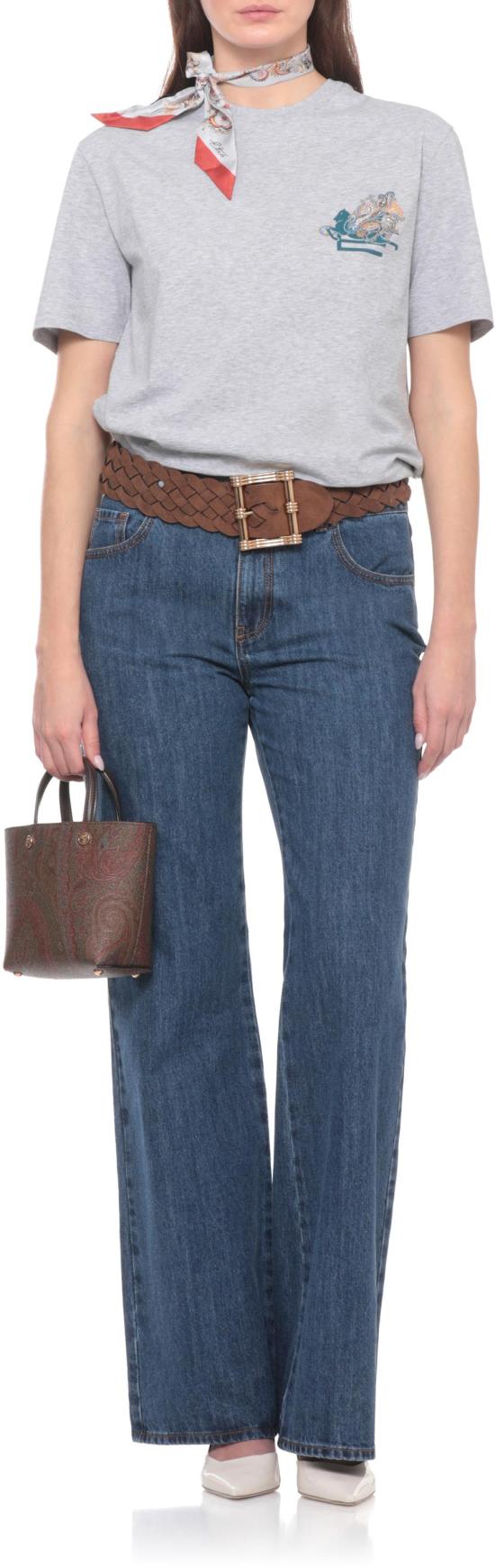 26SS 에트로 반팔 티셔츠 WRMA0005AR477S8290 LICHTGREY - ETRO