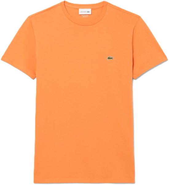 26SS 라코스테 피마 코튼 저지 크루넥 티셔츠 TH6709IY0 ORANGE