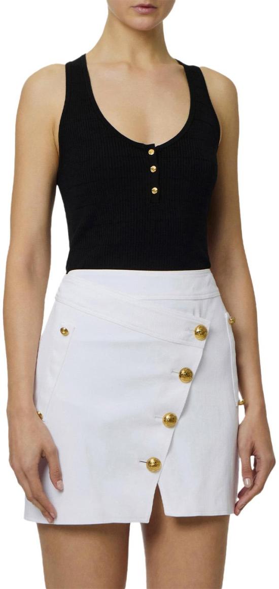 26SS 엘리자베타프랜치 민소매 티셔츠 TK75B61E2110 BLACK - ELISABETTA FRANCHI