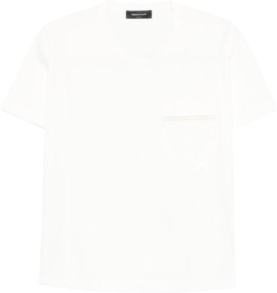 26SS 파비아나 필리피 반팔 저지 티셔츠 JED266F155L7720142 WHITE