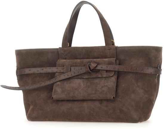 26FW 지아니 끼아리니 토트백 BS12695CMSTEMUMOKA BROWN