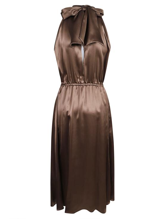26SS 끄리다 미디 원피스 TAORMINA MIDI DRESS COFFEE Brown - CRIDA