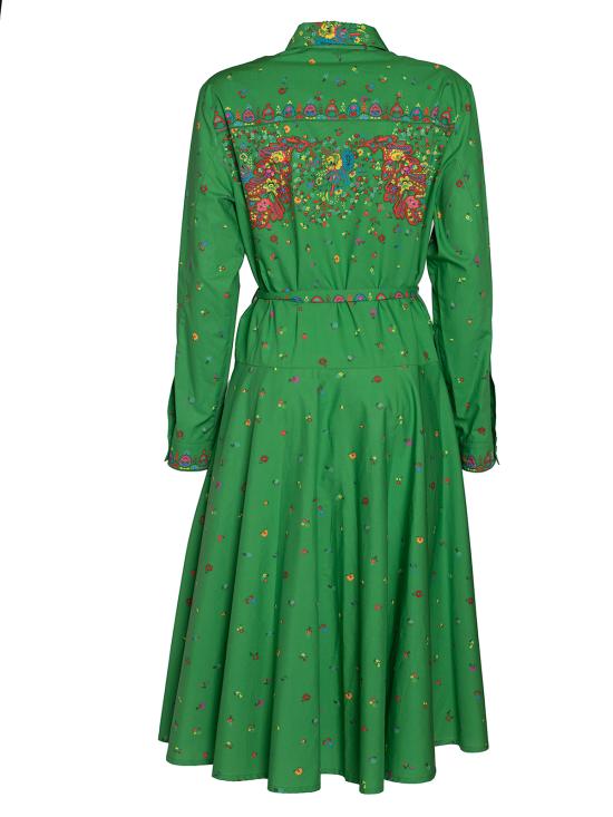  겐조 미디 원피스 FC62RO0979I2 57 grass VERDE - KENZO