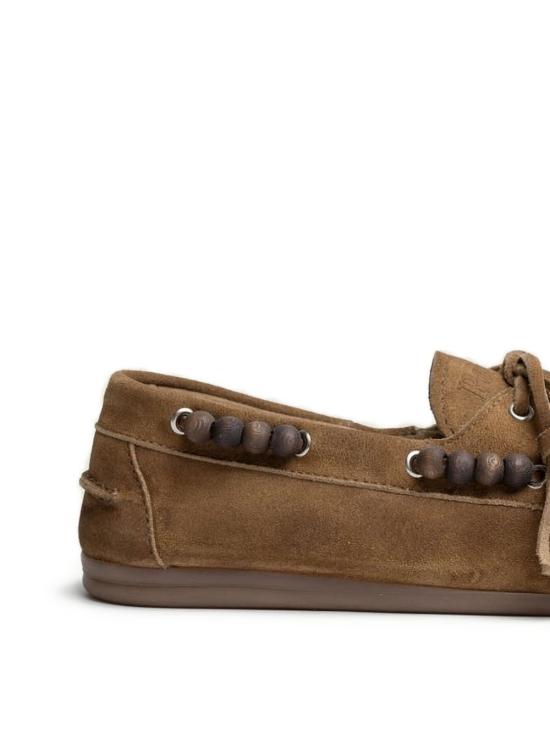 26SS 포사 로퍼 BOATLOAFERBRUSHEDBEADS SUEDECAMEL - POSA