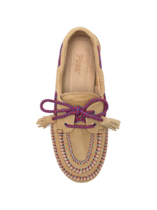 26SS 로퍼 BOATLOAFERBRUSHEDBEADS SUEDECAMEL - OTHER BRANDS