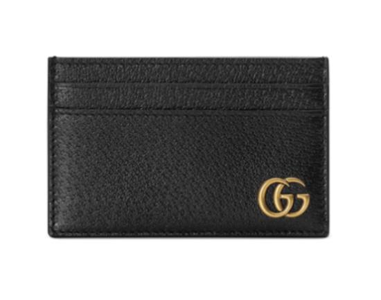 26FW 구찌 GG 마몽 레더 카드 케이스 657588 DJ20T1000 Black - GUCCI
