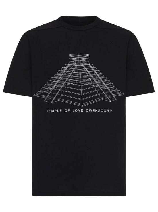 26SS 릭 오웬스 반팔 티셔츠 RR01F2232JAEP16 0911 BLACK MILK