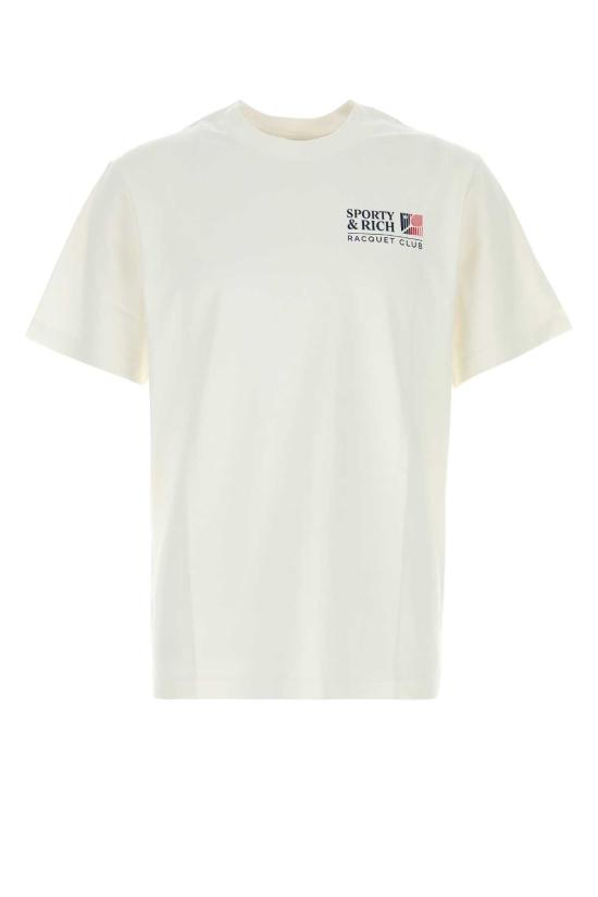 26SS 스포티앤리치 반팔 티셔츠 TO119710431WH01 WHINAVRUB White