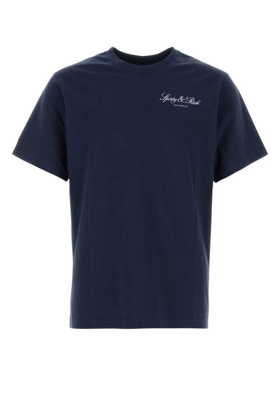 26SS 스포티앤리치 반팔 티셔츠 TO11976269BL106 DARNAVYWHI Blue
