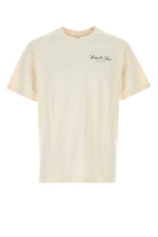 26SS 스포티앤리치 반팔 티셔츠 TO11976269WH37 ECRUNAVY White