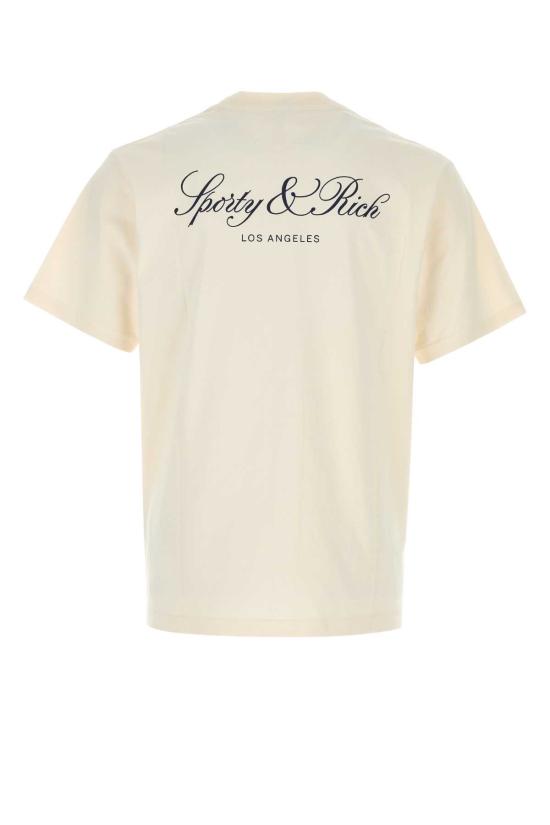 26SS 스포티앤리치 반팔 티셔츠 TO11976269WH37 ECRUNAVY White - SPORTY & RICH