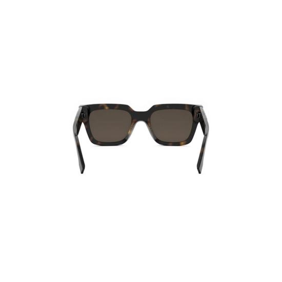 25FW 펜디 선글라스 Fe40078i 볼드한 직사각형 호피무늬 - FENDI