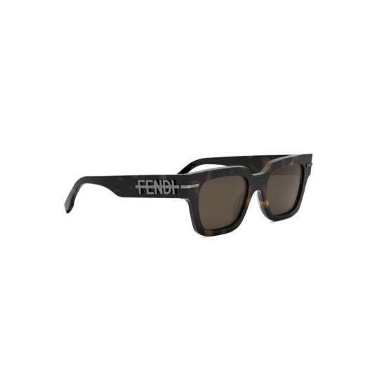 25FW 펜디 선글라스 Fe40078i 볼드한 직사각형 호피무늬 - FENDI