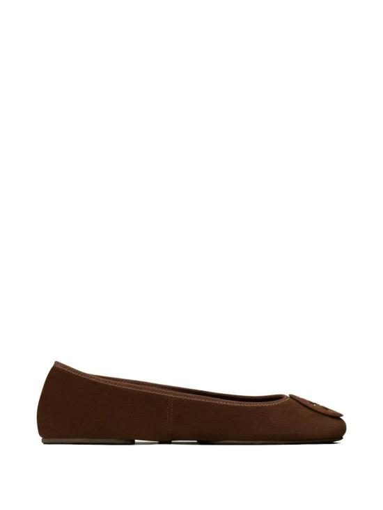 26FW 토리버치 레바 트레블 발레 플랫 슈즈 177247200 Brown