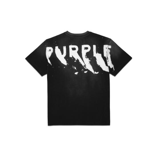 26FW 퍼플 브랜드 반팔 티셔츠 P117 HJBB BLACK - PURPLE BRAND