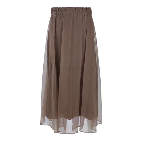 26FW 브루넬로 쿠치넬리 롱 스커트 MP940G4096 C9812 SIGARO - BRUNELLO CUCINELLI