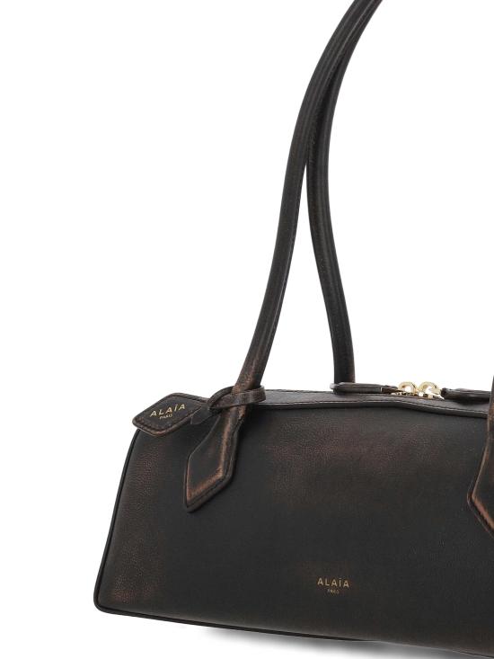 26SS 알라이아 르 테켈 미디움 레더 숄더백 AA1S06033I154 994 Ebene - ALAIA