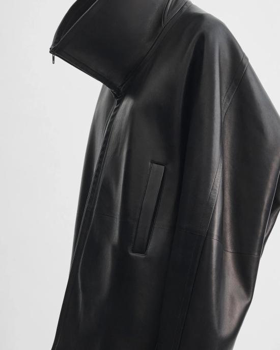 26SS 피비 파일로 가죽 자켓 DV129LE3367 900BK Black - PHOEBE PHILO