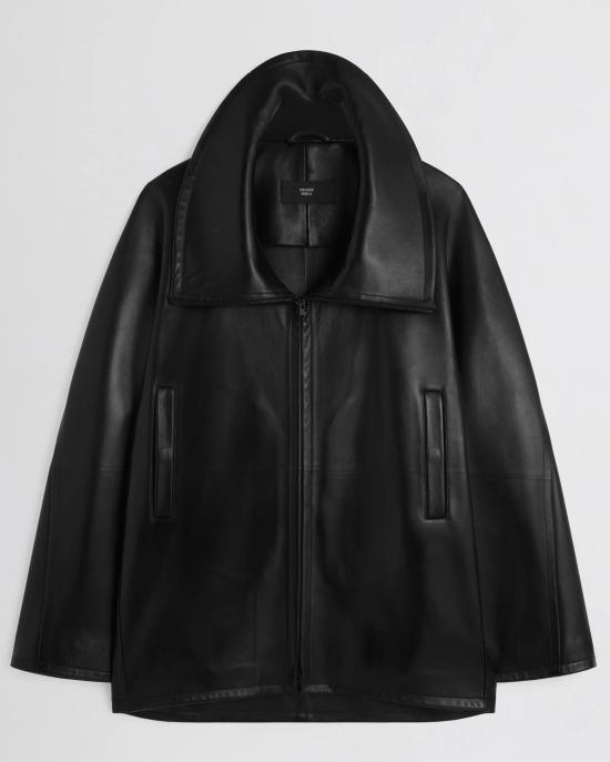 26SS 피비 파일로 가죽 자켓 DV129LE3367 900BK Black