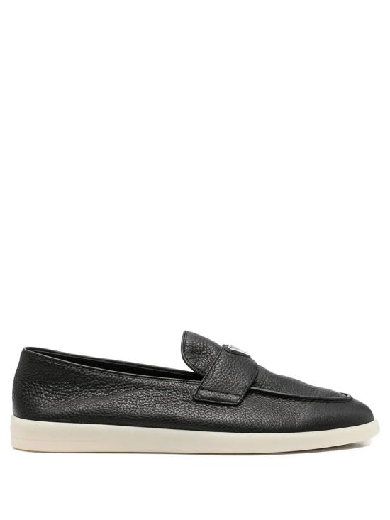 26FW 프라다 삼각 로고 스웨이드 페니 로퍼 2DG124FG001 013 F0632 NERO 1