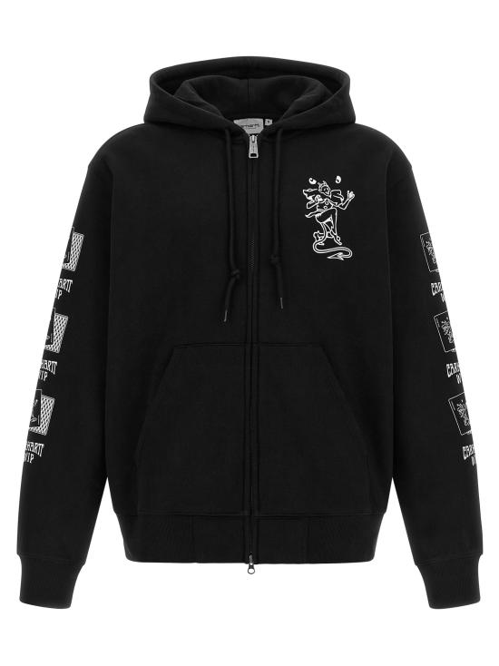 26FW 칼하트 WIP 후드 티셔츠 I03691589XX Black