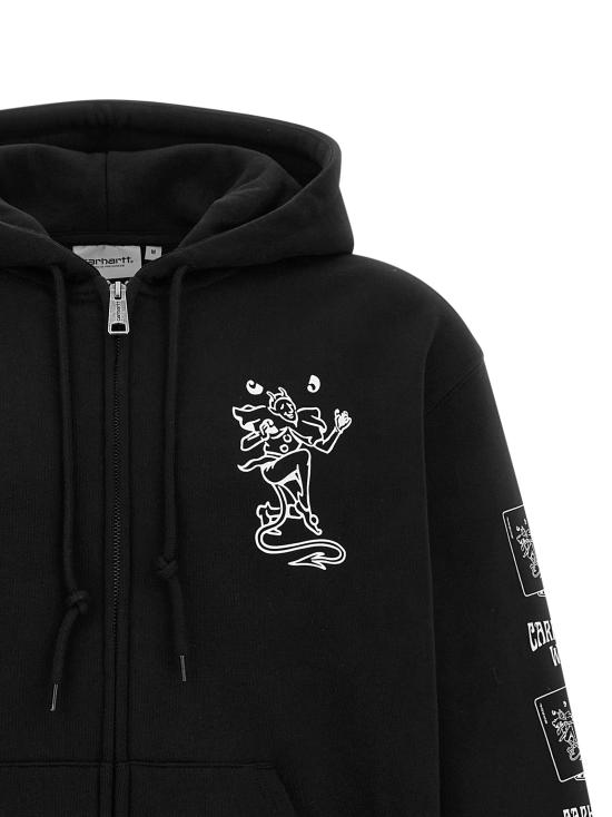 26FW 칼하트 WIP 후드 티셔츠 I03691589XX Black - CARHARTT WIP