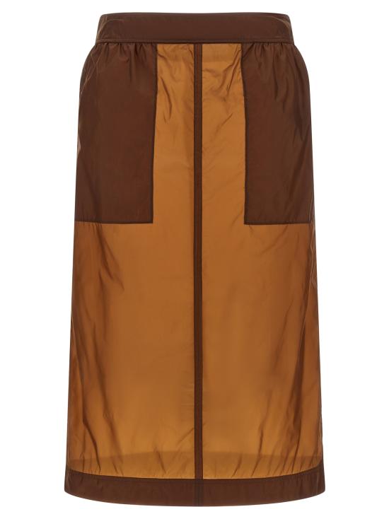 26SS 생로랑 롱 스커트 870894Y8J406560 Brown