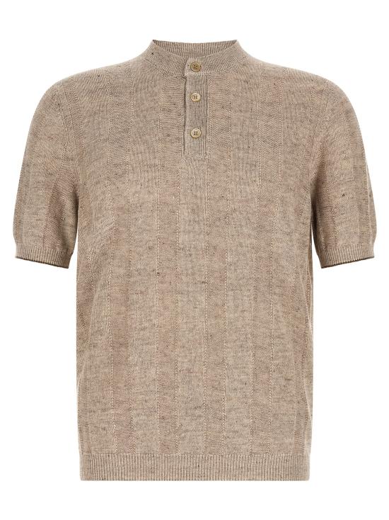 26SS 브루넬로 쿠치넬리 세라피노 티셔츠 M2L707801CAY04 Beige
