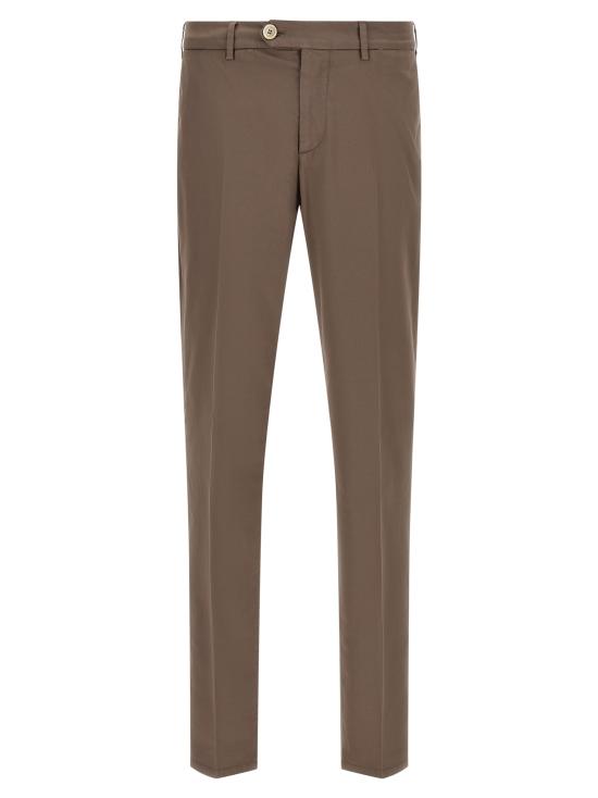 26SS 브루넬로 쿠치넬리 코튼 스트래치 미드 라이즈 슬림 핏 치노 M289LI1770C6046 Beige