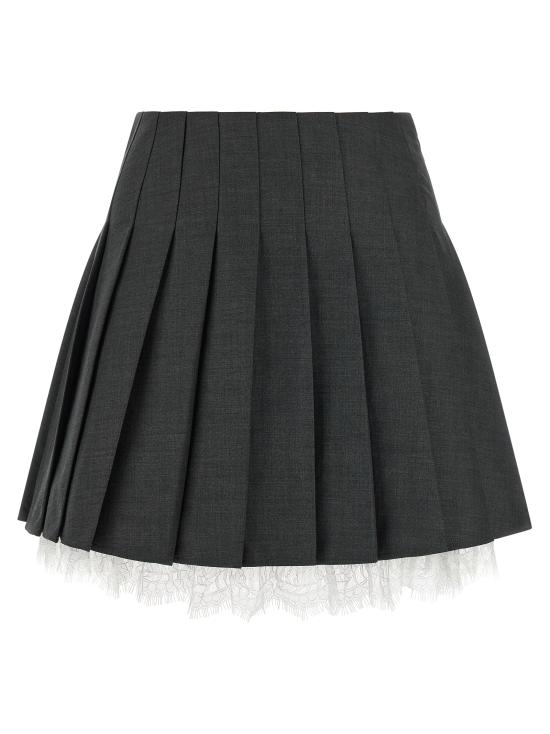 26FW 셀프 포트레이트 숏 스커트 PF26006SKGRGREY Gray