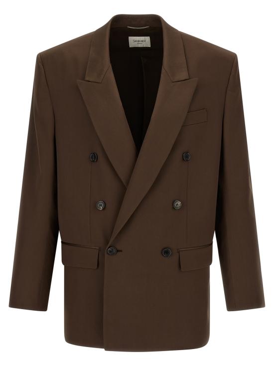 26SS 생로랑 수트 자켓 854418Y4K192658 Brown