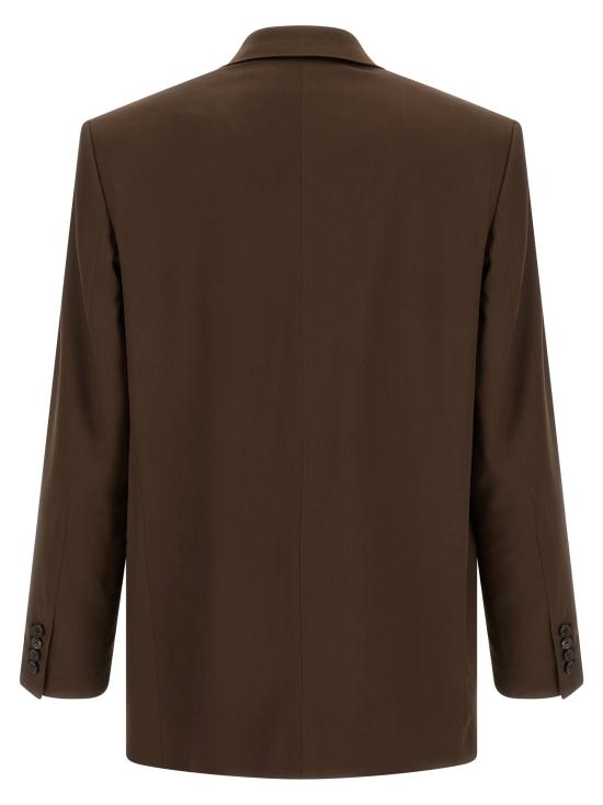 26SS 생로랑 수트 자켓 854418Y4K192658 Brown - SAINT LAURENT