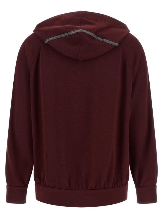 26FW 브루넬로 쿠치넬리 모닐리 체인 후드 집업 MP828SM606C9813 Bordeaux - BRUNELLO CUCINELLI