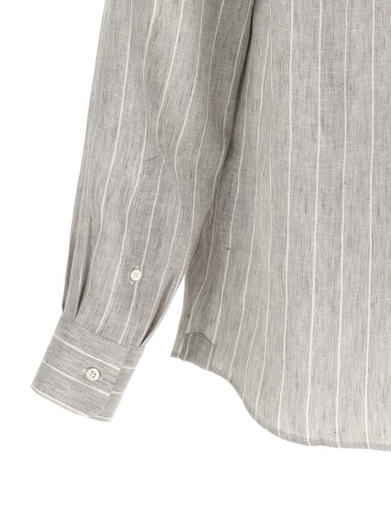26SS 브루넬로 쿠치넬리 긴팔 셔츠 MA6860627C102 Gray - BRUNELLO CUCINELLI