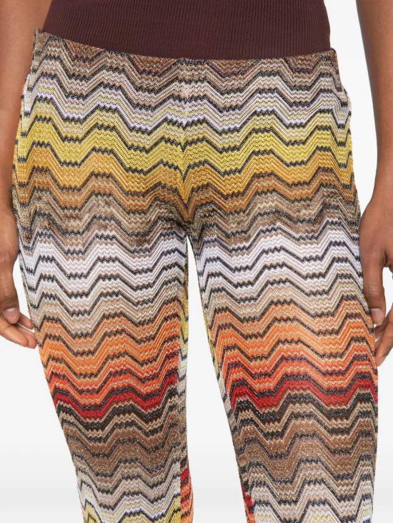 26SS 미소니 스트레이트 팬츠 MS26SI06BR015D BLKRED YELLOW S91SC - MISSONI