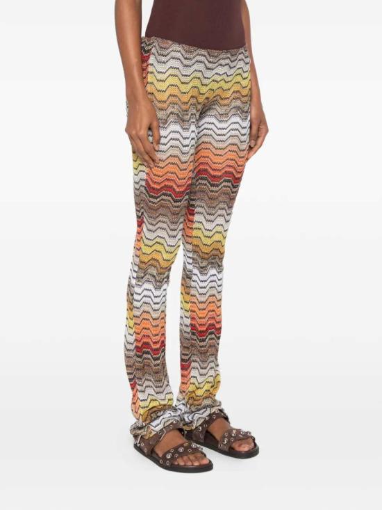 26SS 미소니 스트레이트 팬츠 MS26SI06BR015D BLKRED YELLOW S91SC - MISSONI