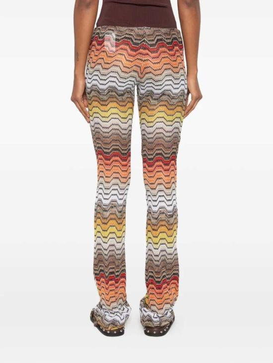 26SS 미소니 스트레이트 팬츠 MS26SI06BR015D BLKRED YELLOW S91SC - MISSONI